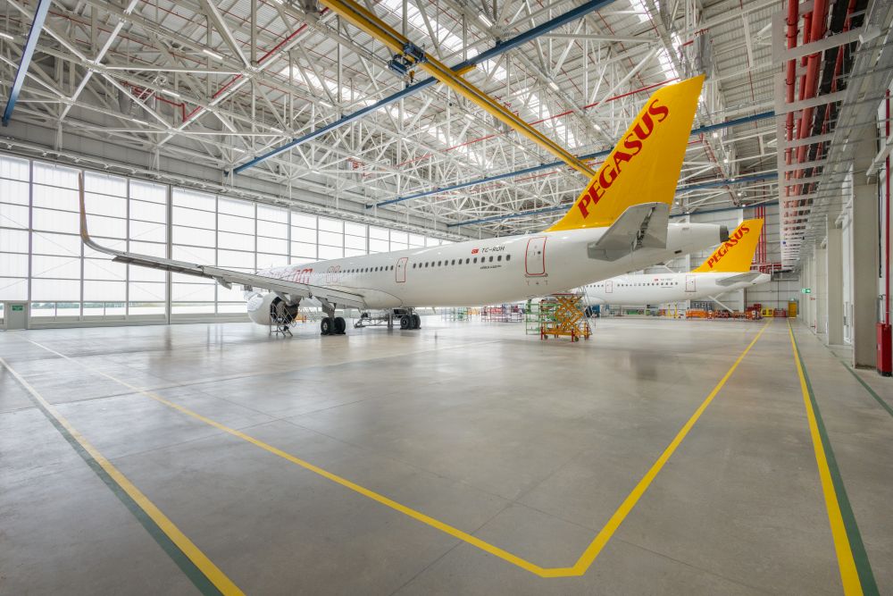 Pegasus Hava Yolları Uçak Bakım ve Boya Hangarları 